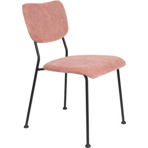 Chaise en velours côtelé