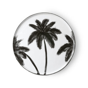Assiette plate palmier