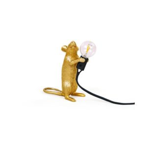 Lampe souris or debout Seletti