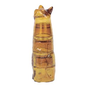 Set de 4 verres empilables Chat Kitty ambre