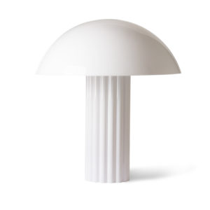 Lampe coupole blanche
