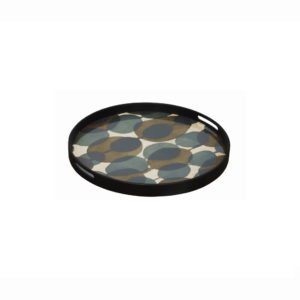 Plateau CONNECTED DOTS en verre D48cm - ETHNICRAFT