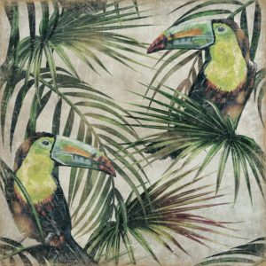 Panneau Toucans 120x120cm