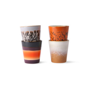 Set de 4 tasses Ristretto 70's