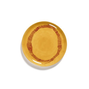 Assiette Feast L Jaune/rouge D26,5cm