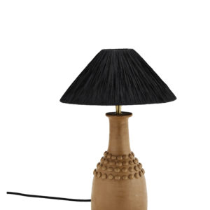 Lampe à poser MADAM STOLTZ terracotta et noire