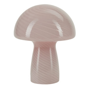 Mushroom lampe à poser verre Rose pâle