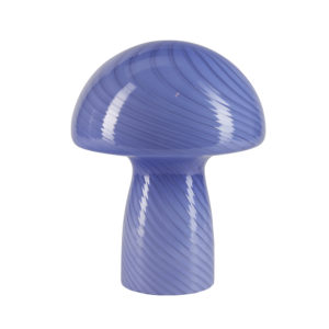 Mushroom lampe à poser verre Bleu