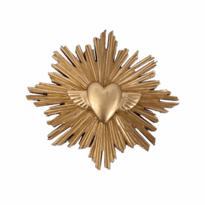 Ex-Voto Coeur ailé - Doré