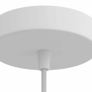 PAVILLON CYLINDRIQUE EN METAL BLANC MAT