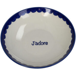 ASSIETTE CREUSE BLEUE J'ADORE